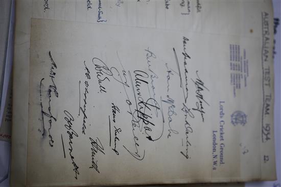 An autograph album, inc Agatha Christie, Churchill, etc.